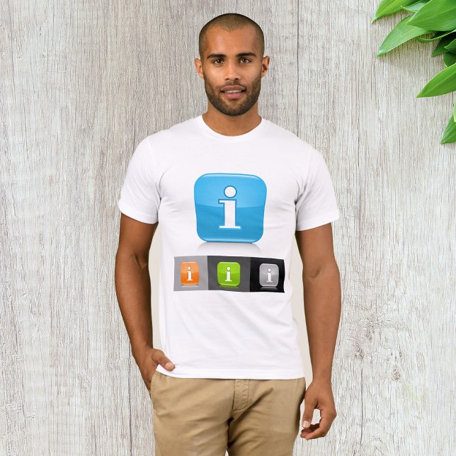 Modern Glossy Information Symbols T-Shirt (Creator Uploaded)