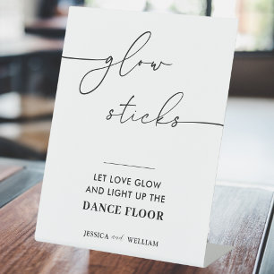 Modern Glow Stick Sign Wedding Let Love Glow Sign