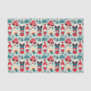 Modern Gnomes and Mushrooms Tissue Paper