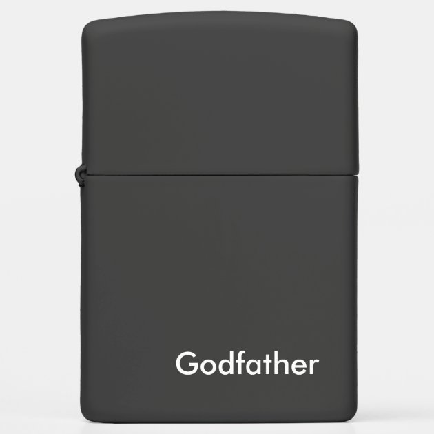 Modern Godfather Gift Zippo Lighter | Zazzle