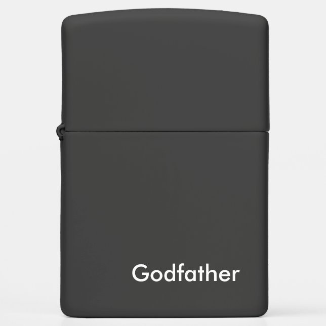 Modern Godfather Gift  Zippo Lighter (Front)