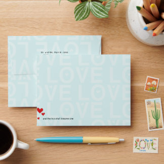 Modern Going to the Chapel Christian Religious Envelope