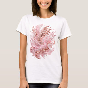 Modern Gold ABSTRACT ART Graphic Design T-Shirt