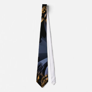 Modern Gold and Blue Tie