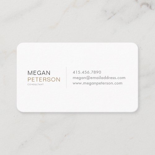 Modern Gold and Gray Business Card