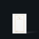 Modern Gold and White Wedding  Advice Card<br><div class="desc">This is Blank Elegant Gold and White Wedding Advice and Wishes Business Card. This card featuring is gold rectangle double border. It is perfect as wedding place cards,  business cards and more. Click on the customize it button to personalize the design.</div>