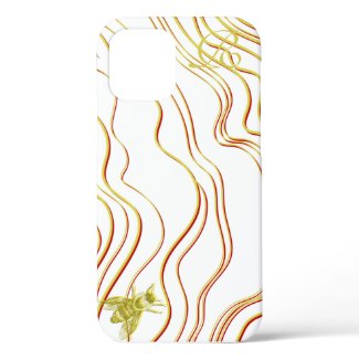 Modern Gold Bee Monogram Case-Mate iPhone Case