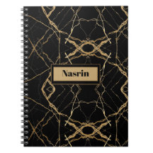 Modern Gold & black Marble Minimalist Luxury