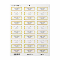 Gold and White Striped Return Address Labels Printable  Wedding address  labels, Christmas address labels, Address labels