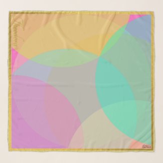 Modern Gold Colorful Scarf