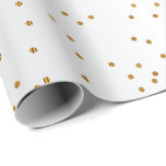 Modern Gold Confetti Dots | Wedding Wrapping Paper<br><div class="desc">Modern Gold Confetti Dot Wedding Gift Wrap. Made with high resolution vector and/or digital graphics for a professional print. NOTE: (THIS IS A PRINT. All zazzle product designs are "prints" unless otherwise stated under "About This Product" area) The design will be printed EXACTLY like you see it on the screen...</div>