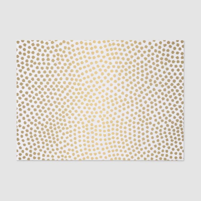 Modern Gold Confetti Tissue Paper (Front)