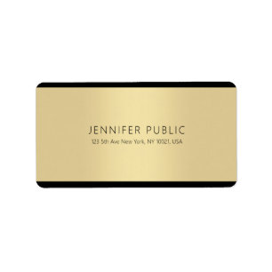 Modern Gold Creative Simple Template Professional Label