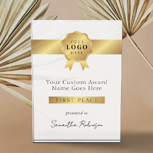 Modern Gold Effect Company Logo Competition Winner Acrylic Award