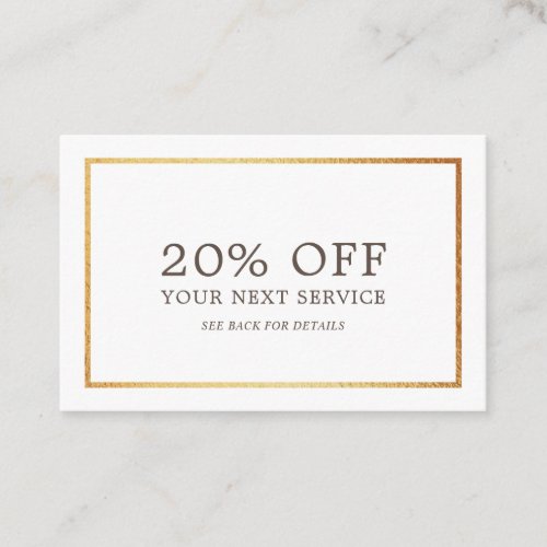 Modern Gold Foil _ Discount Voucher