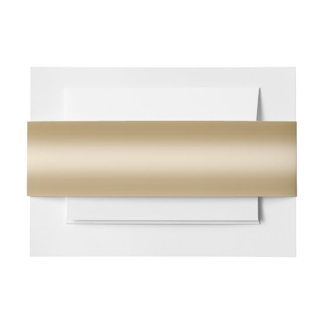 Modern Gold Foil Invitation Belly Band (Front Example)