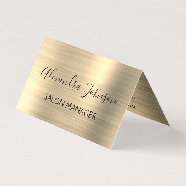 Modern Gold Foil Modern Business Business Card (Front)