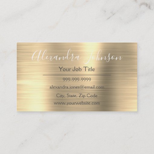 Modern Gold Foil Skin Care Business Card Zazzle