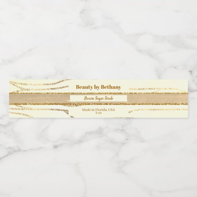 Modern Gold foil Spa Product Label (Single Label)