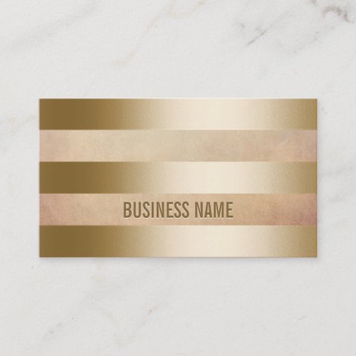Modern Gold Foil Stripes Business Card