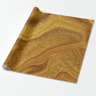 Modern gold foil wrapping paper
