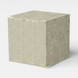 Modern Gold Geometric Pattern Christmas  Favor Boxes