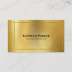 Modern Gold Geometric QR Code Professional Business Card