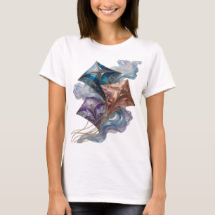Modern Gold GLASS KITE Print T-Shirt