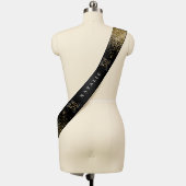 Modern gold glitter 50th birthday party stylish sash (Mannequin)
