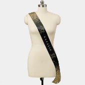 Modern gold glitter 50th birthday party stylish sash (Mannequin)