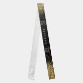 Modern gold glitter 50th birthday party stylish sash (Back)