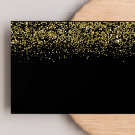 Modern Gold Glitter Black Elegant 5x7 Envelope<br><div class="desc">A black 5x7 envelope with a white Lining Inside. This elegant and chic gold glam glitz black envelope is a classy way to send party invitations. Gold glitter confetti is great for birthday, wedding, bachelorette party, bridal shower, sweet sixteen, first communion, Quinceanera, baby brunch, or baby shower. Click customize to...</div>