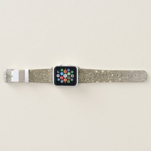 Modern Gold Glitter Sparkles Gift Apple Watch Band