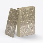 Modern Gold Glitter Sparkles Personalized Name Poker Cards<br><div class="desc">Introducing our Modern Gold Glitter Sparkles Personalized Name collection, where elegance meets customization. Step into a world of shimmering beauty with our exquisite range of products, designed to add a touch of luxury to your everyday life. Our collection showcases the captivating allure of modern gold glitter sparkles, creating a dazzling...</div>