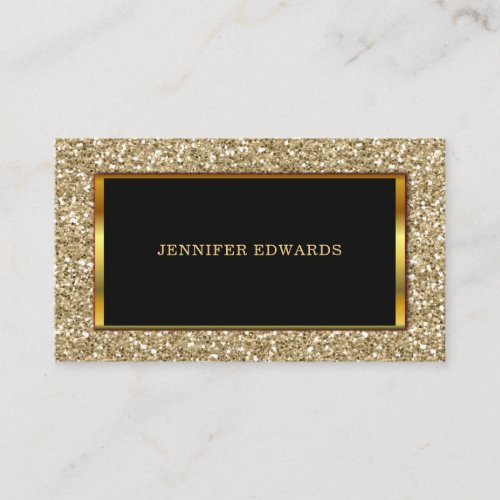 Modern Gold golden Glitter stylish professional Business Card