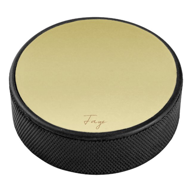 Modern gold gradient Luxury typography name Hockey Puck (3/4)