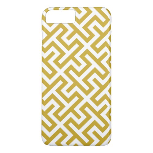 Modern gold greek key geometric patterns iPhone 8 plus7 plus case