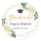 Modern Gold Green Floral Graduation Graduate