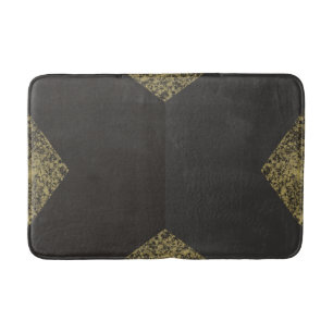 Modern Gold & Grey Chic Bath Mat