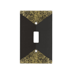 Modern Gold & Grey Chic Light Switch Cover