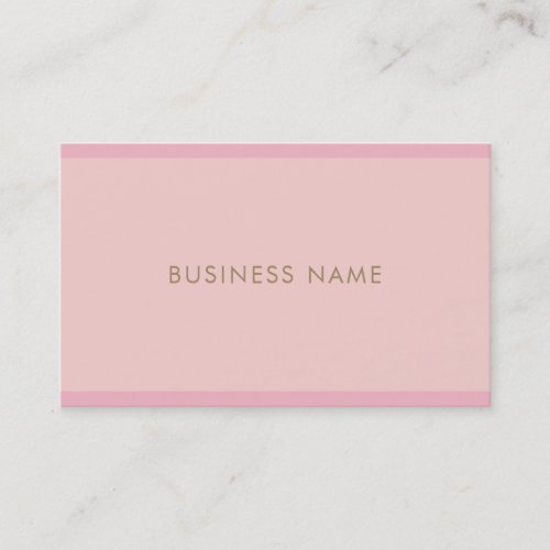 Modern Gold Handwritten Script Template Chic Pink Business Card