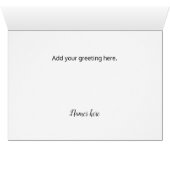 Modern Gold Heart Thank You Card (Inside Horizontal (Bottom))
