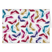 Modern Gold High Heels Watercolor (Front Horizontal)