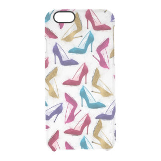 Modern Gold High Heels Watercolor Clear iPhone 6/6S Case