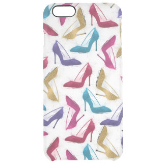 Modern Gold High Heels Watercolor Clear iPhone 6 Plus Case