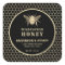 Modern gold  honeybee honey jar label