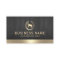 Modern Gold Horse Logo Elegant Wood Equine
