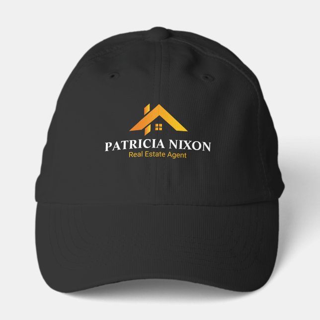 Modern Gold House Real Estate Agent Performance Cap (Front)