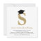Modern Gold Initial Classic S Graduate Grad Party