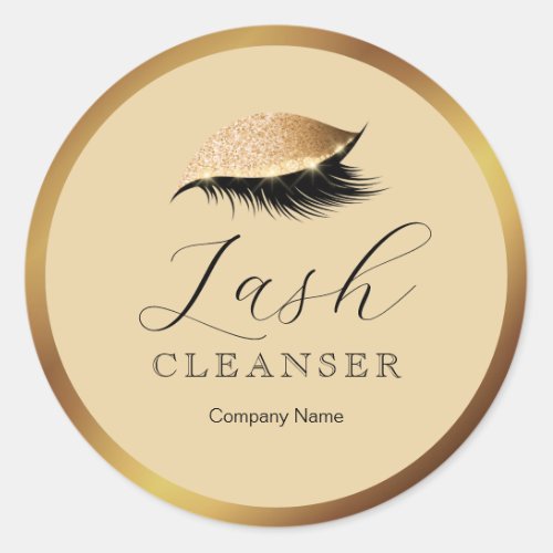 Modern Gold Lash Cleanser Product Label